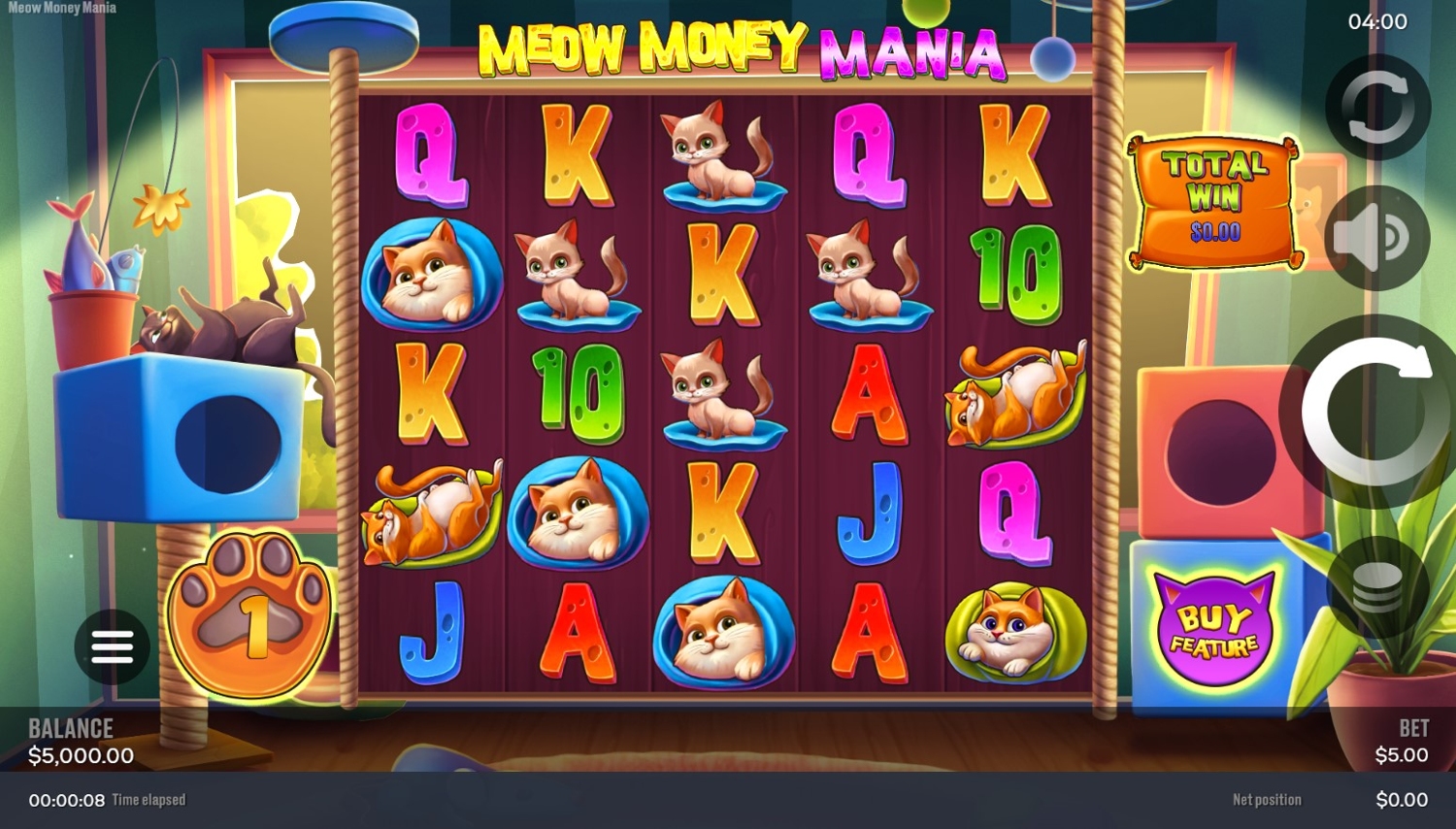 Meow Money Mania Slot Gameplay