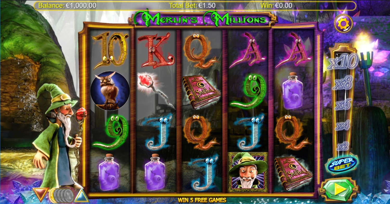 Merlin's Millions Superbet HQ Slot Gameplay