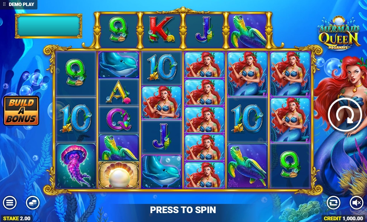 Mermaid Queen Megaways Slot Gameplay