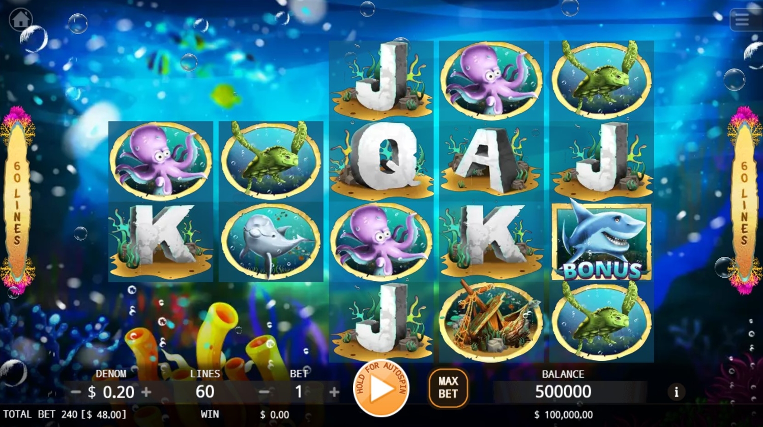 Mermaid Seas Slot Gameplay
