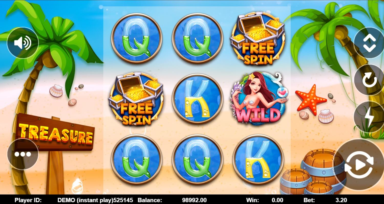 Mermaid Treasure Slot Gameplay