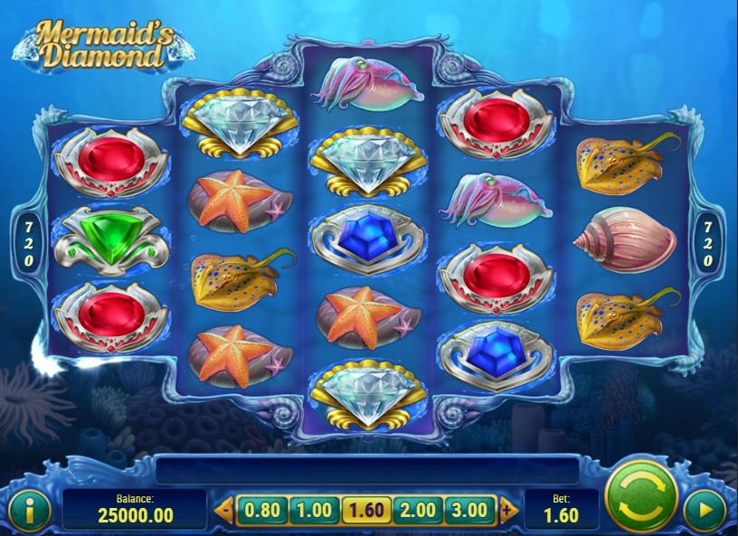 Mermaid's Diamond Slot Gameplay