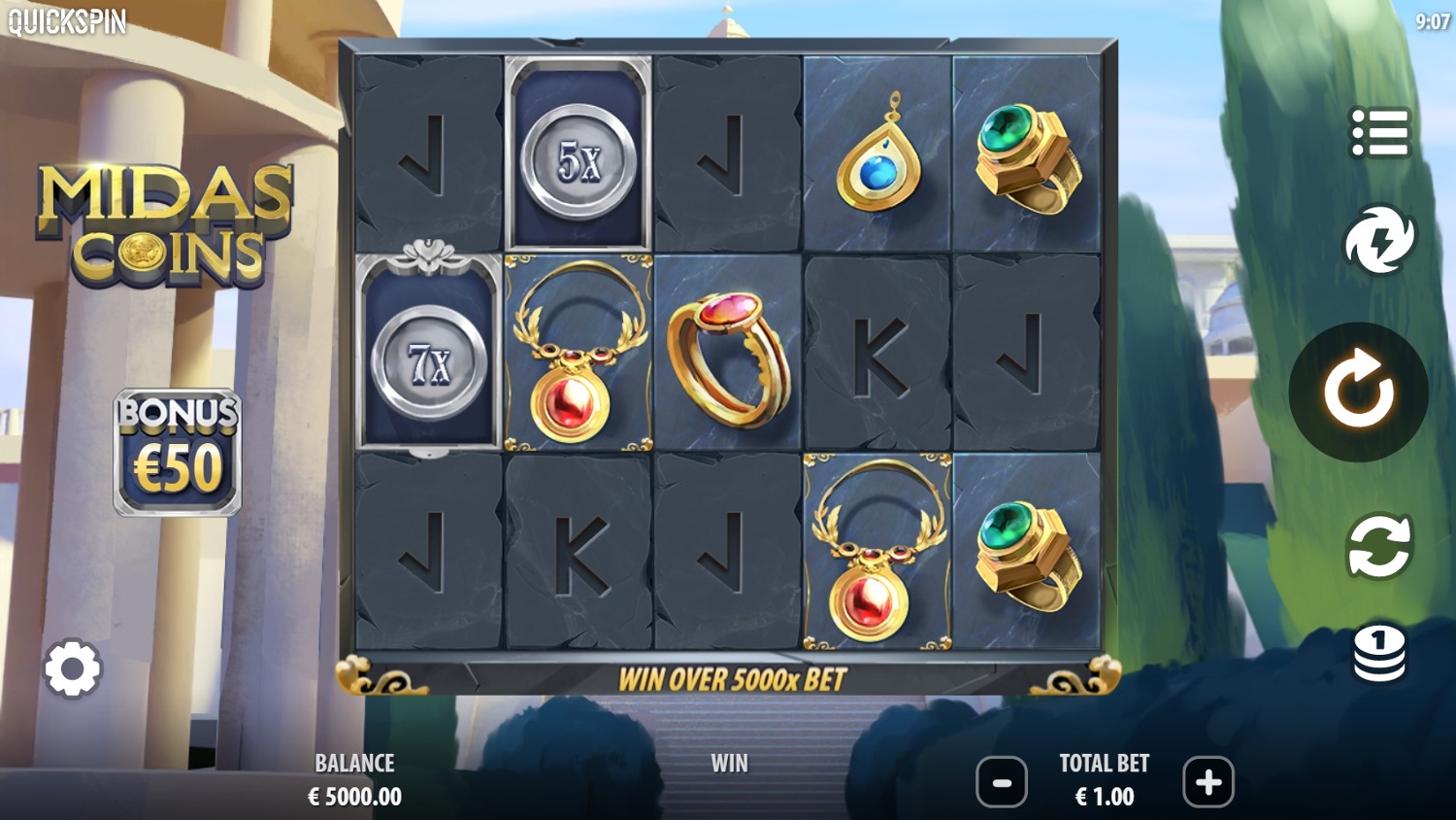 Midas Coins Slot Gameplay