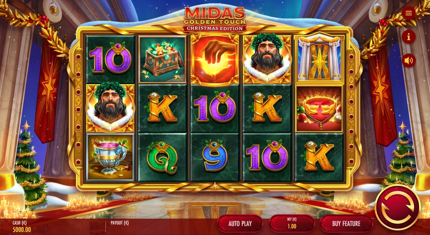Midas Golden Touch Christmas Edition Slot Gameplay