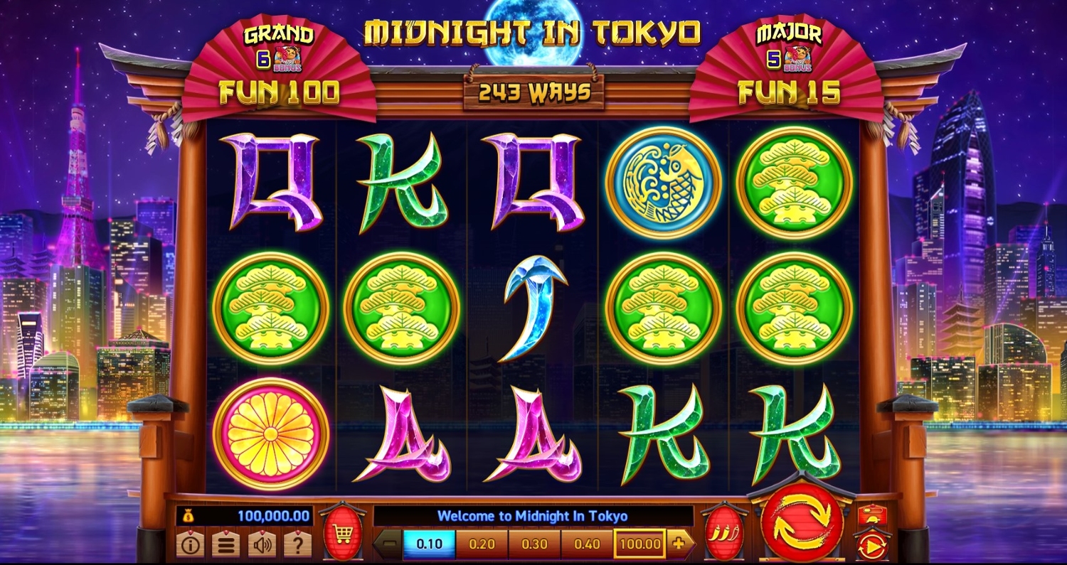 Midnight in Tokyo Slot Gameplay