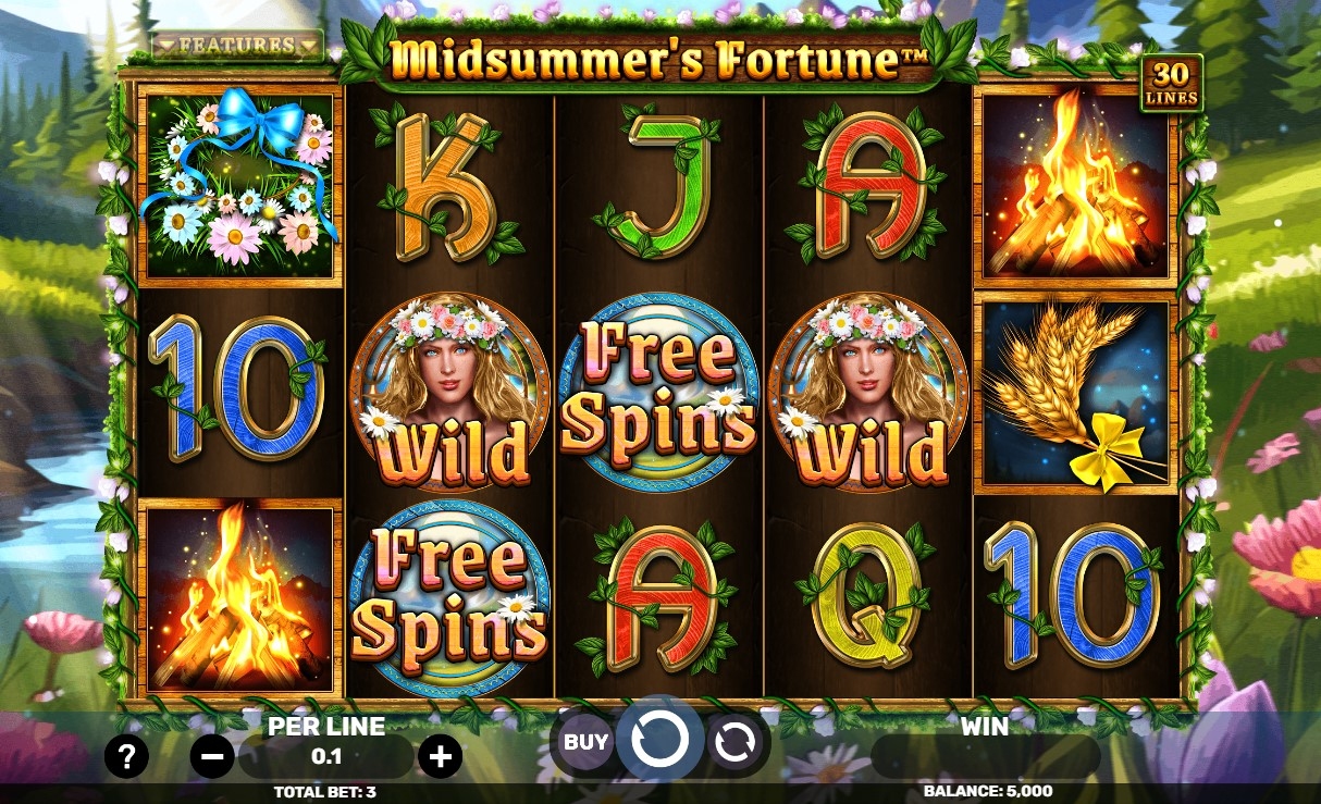 Midsummer's Fortune Slot Gameplay