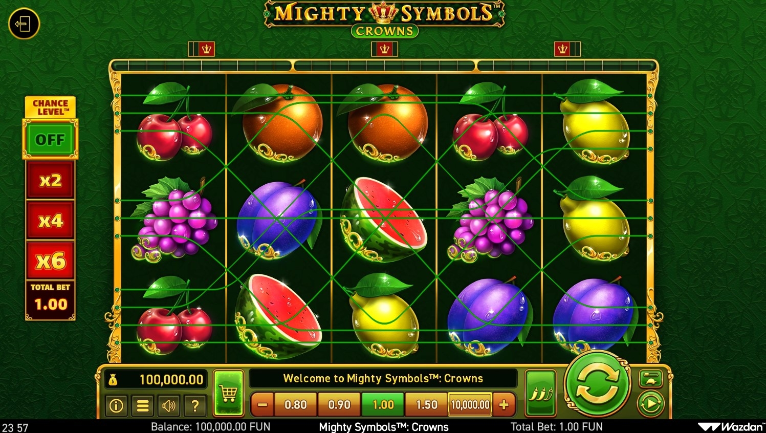Mighty Symbols Crown Slot Gameplay