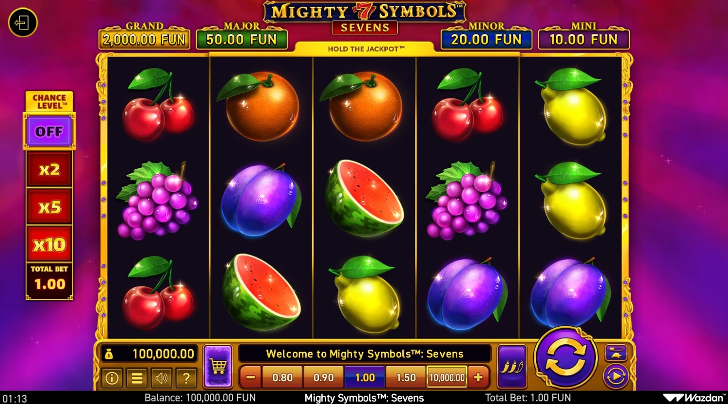 Mighty Symbols: Sevens Slot Gameplay