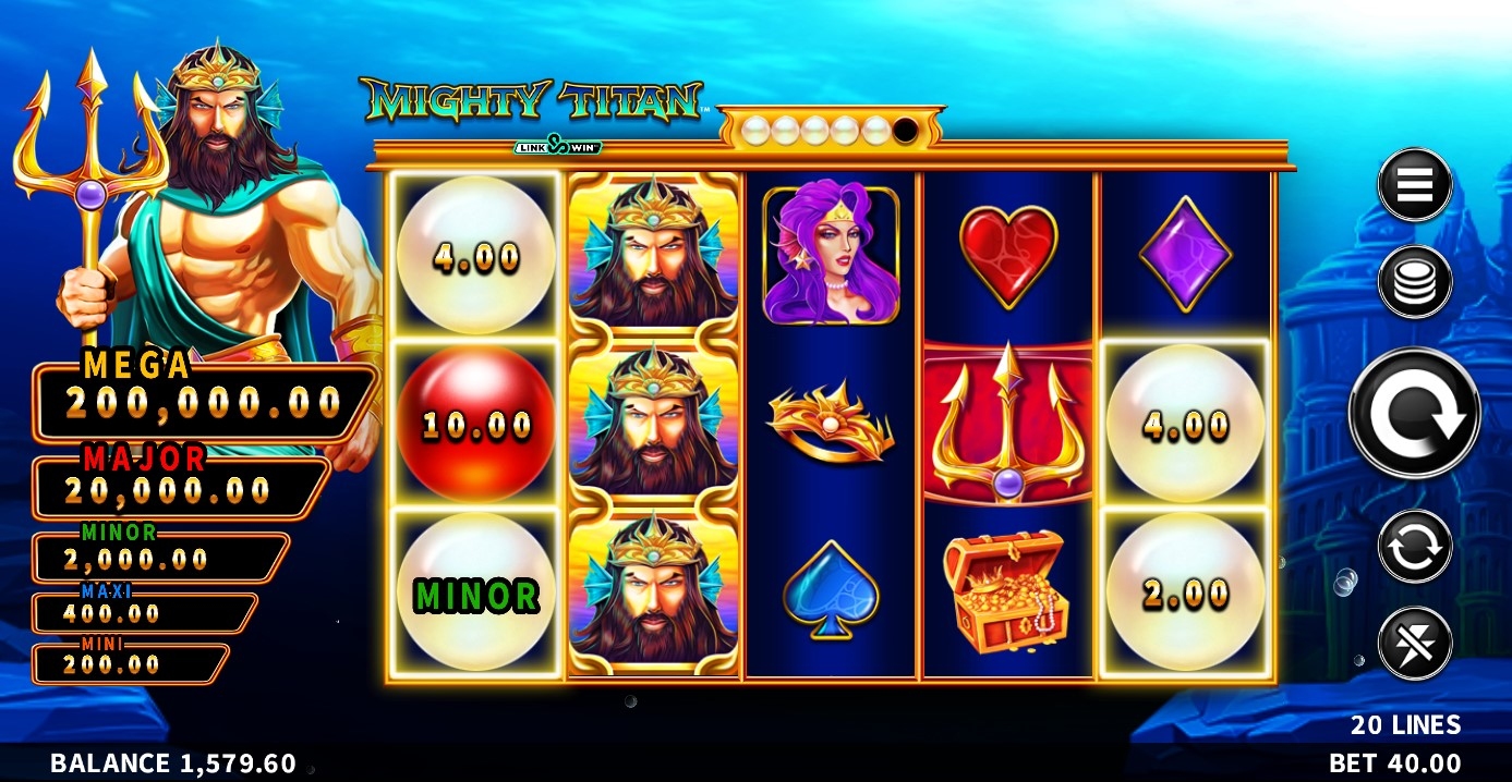 Mighty Titan Link & Win Slot Gameplay