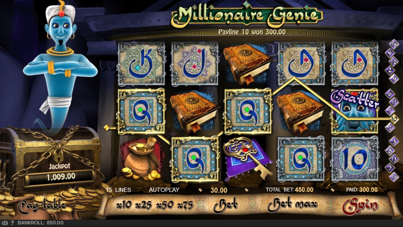 Millionaire Genie Slot Gameplay