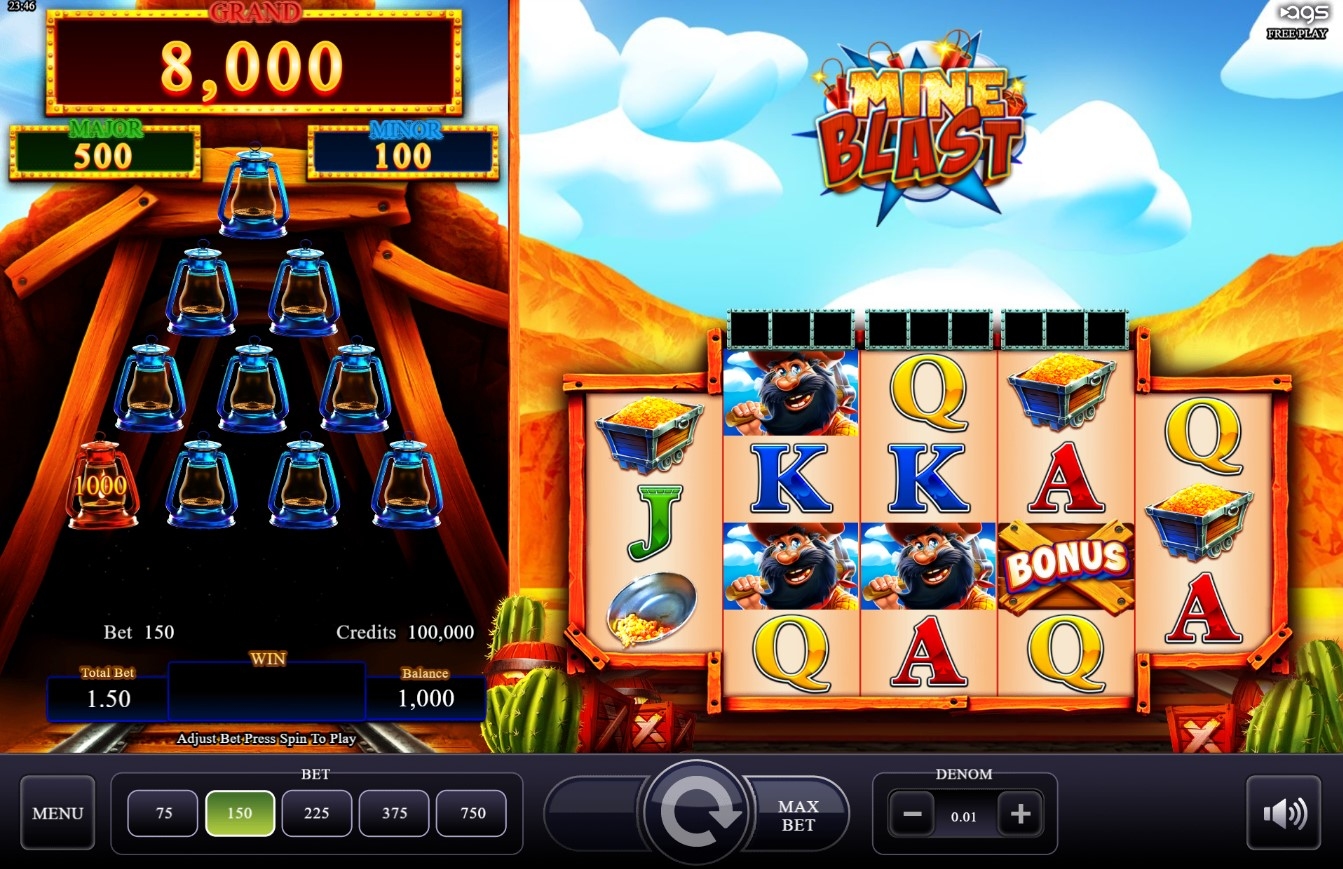 Mine Blast Slot Gameplay