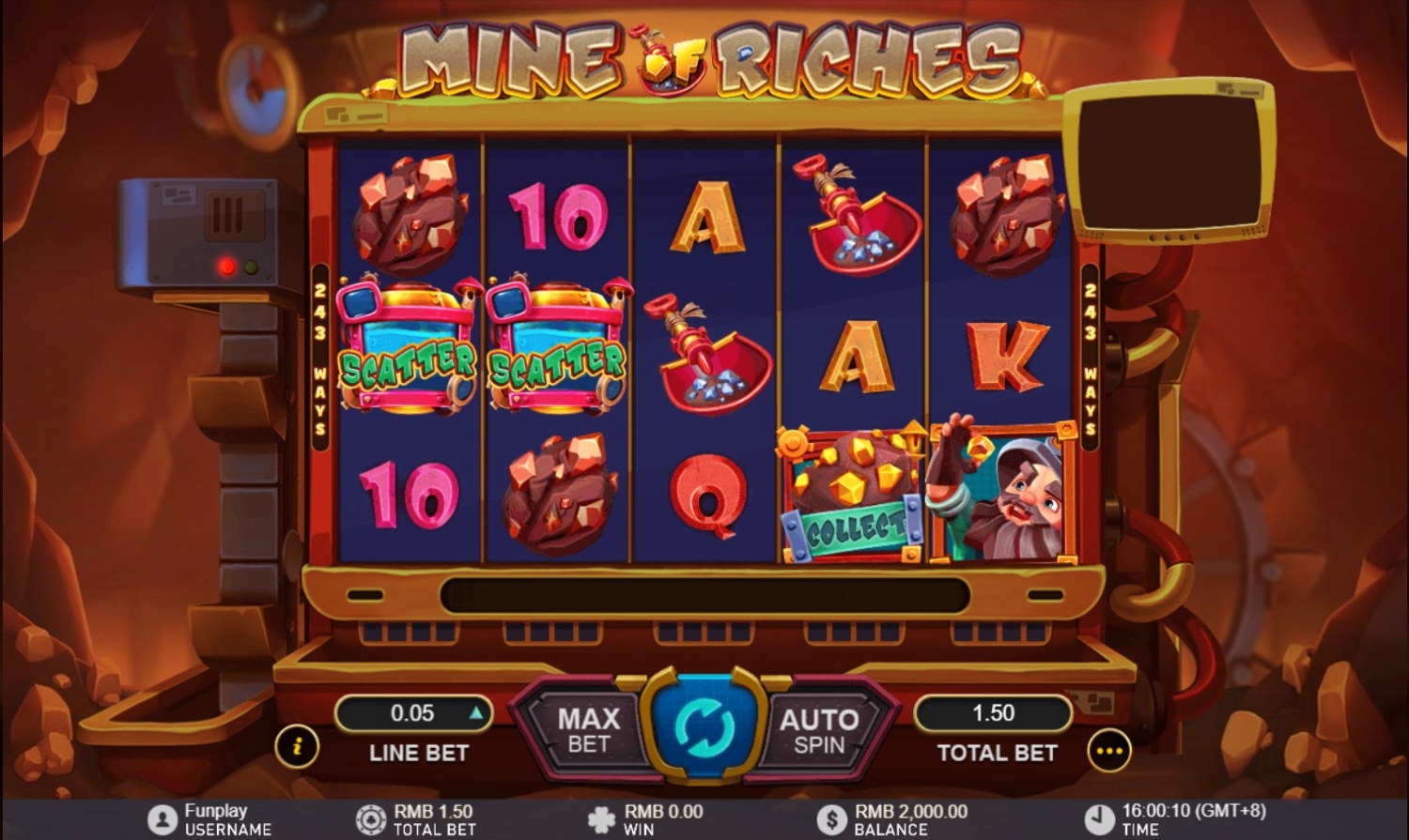 Mine of Riches Slot Gameplay