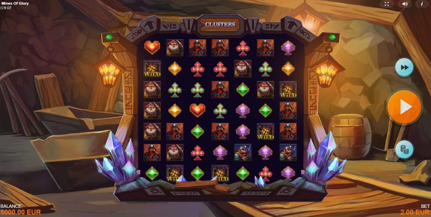 Mines of Glory Slot Gameplay