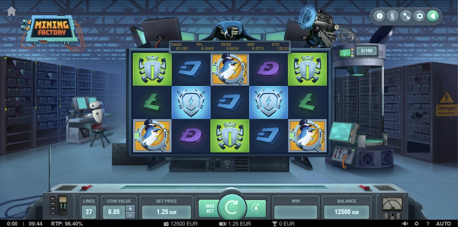 Mining Factory Slot Gameplay