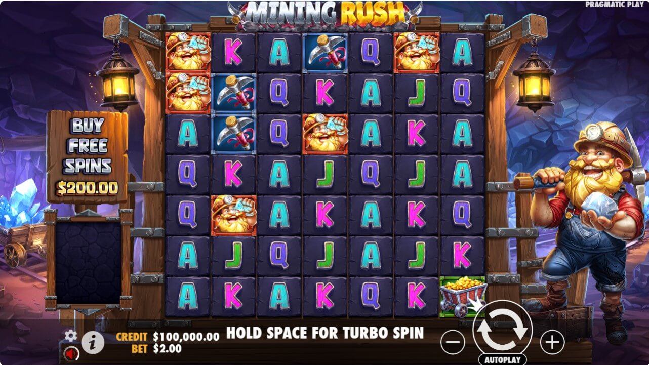 Mining Rush Slot Gameplay