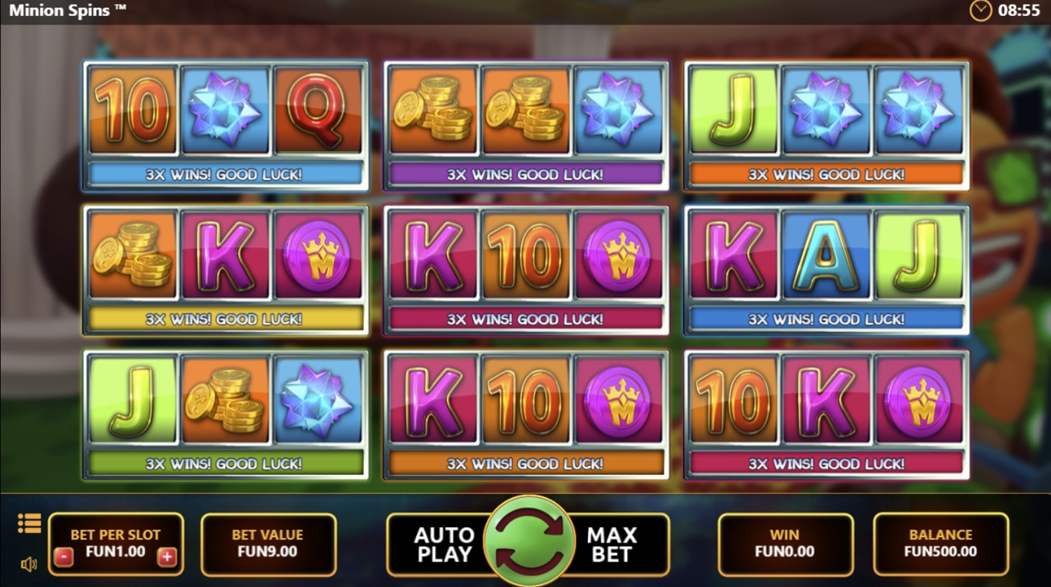 Minion Spins Slot Gameplay
