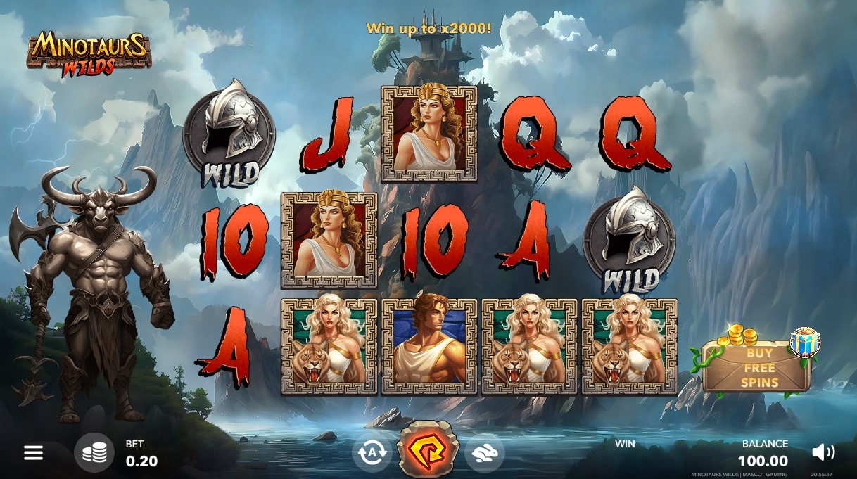Minotaurs Wilds Slot Gameplay