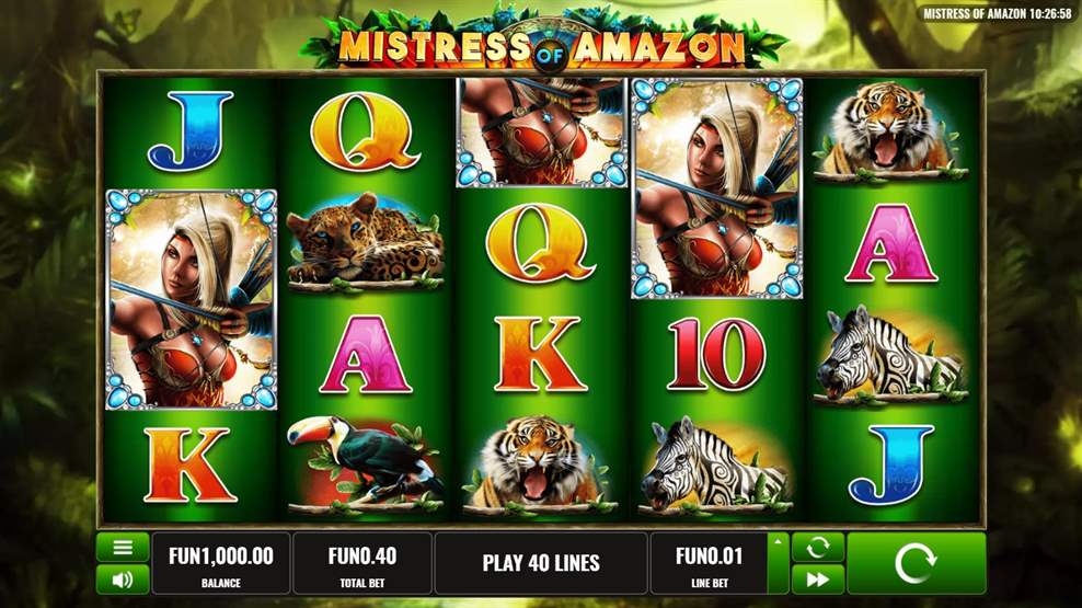 Mistress of Amazon Slot Gameplay