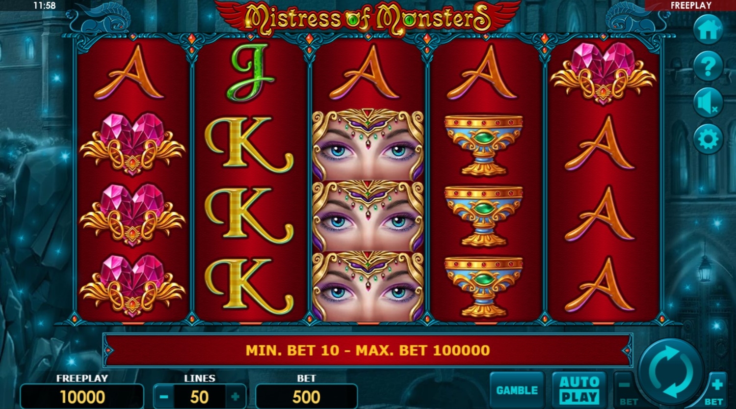Mistress of Monsters Slot Gameplay