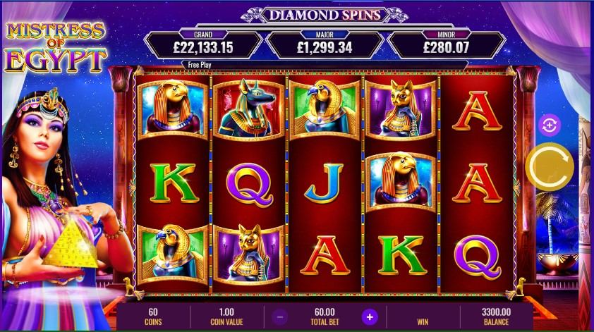 Mistress of Egypt Slot Gameplay