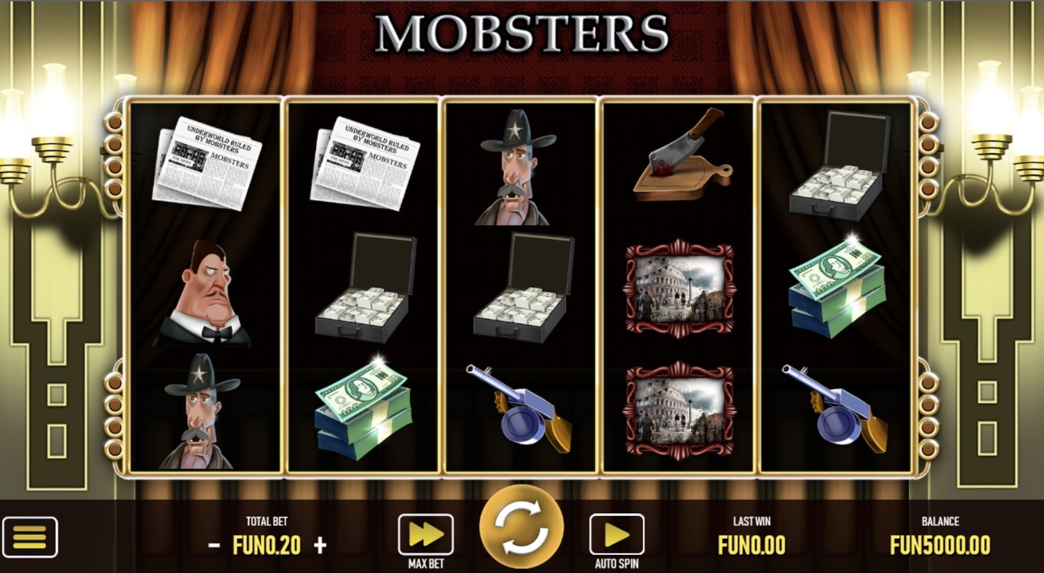 Mobsters Slot Gameplay