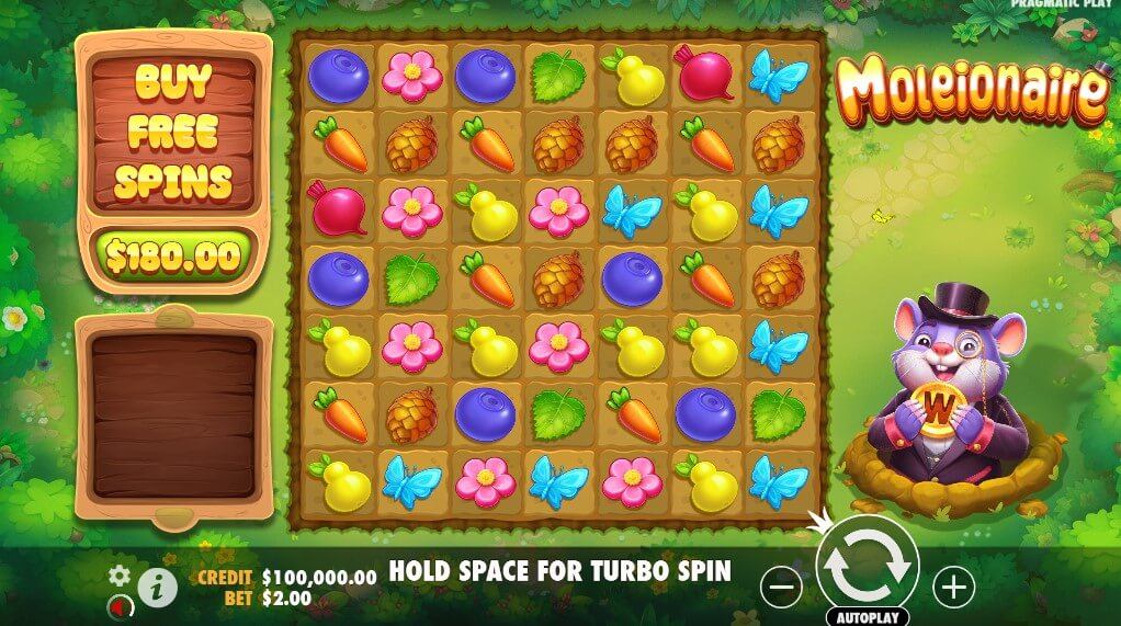 Moleionaire Slot Gameplay