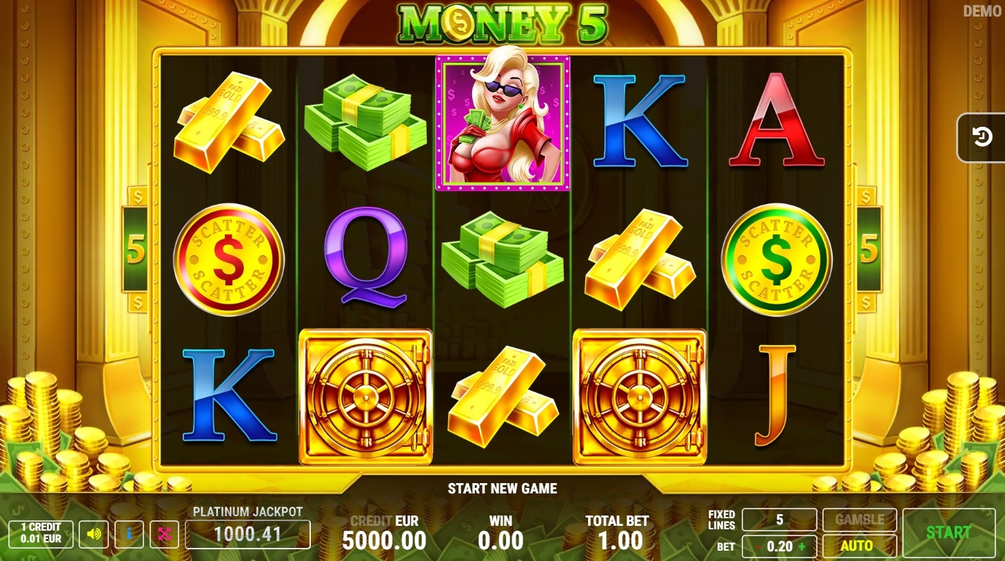 Money 5 Slot Gameplay