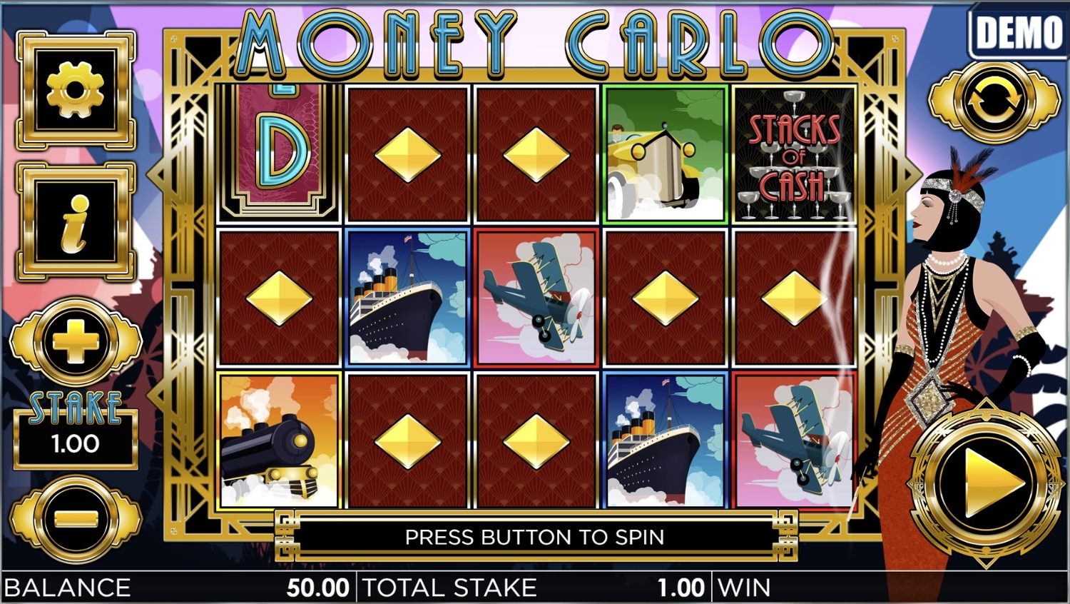 Money Carlo Slot Gameplay