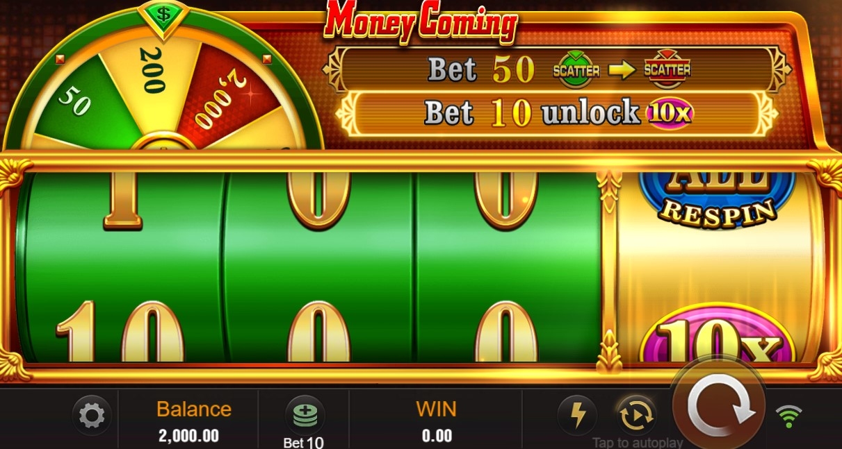 Money Coming Slot Gameplay