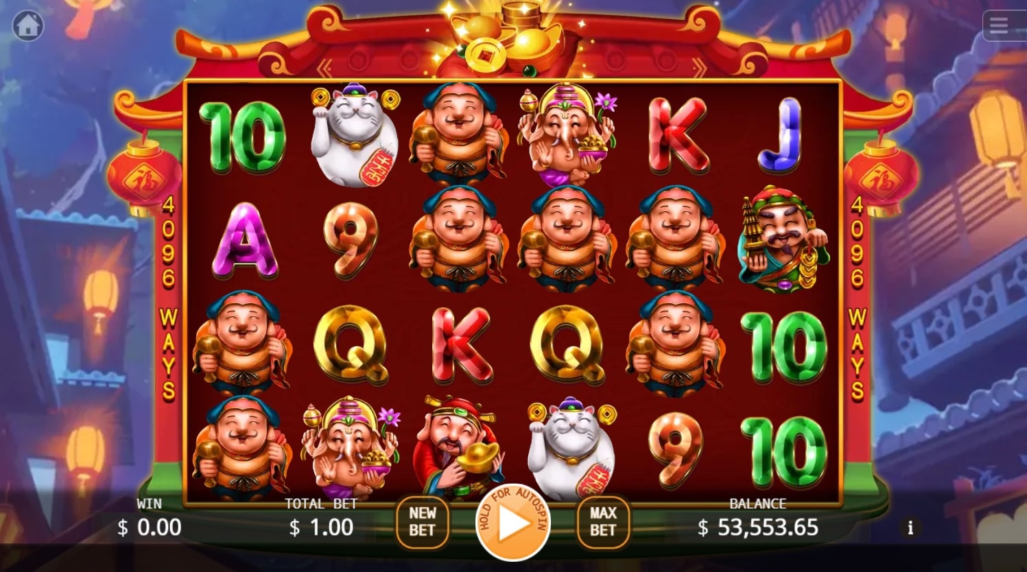 Money God Slot Gameplay