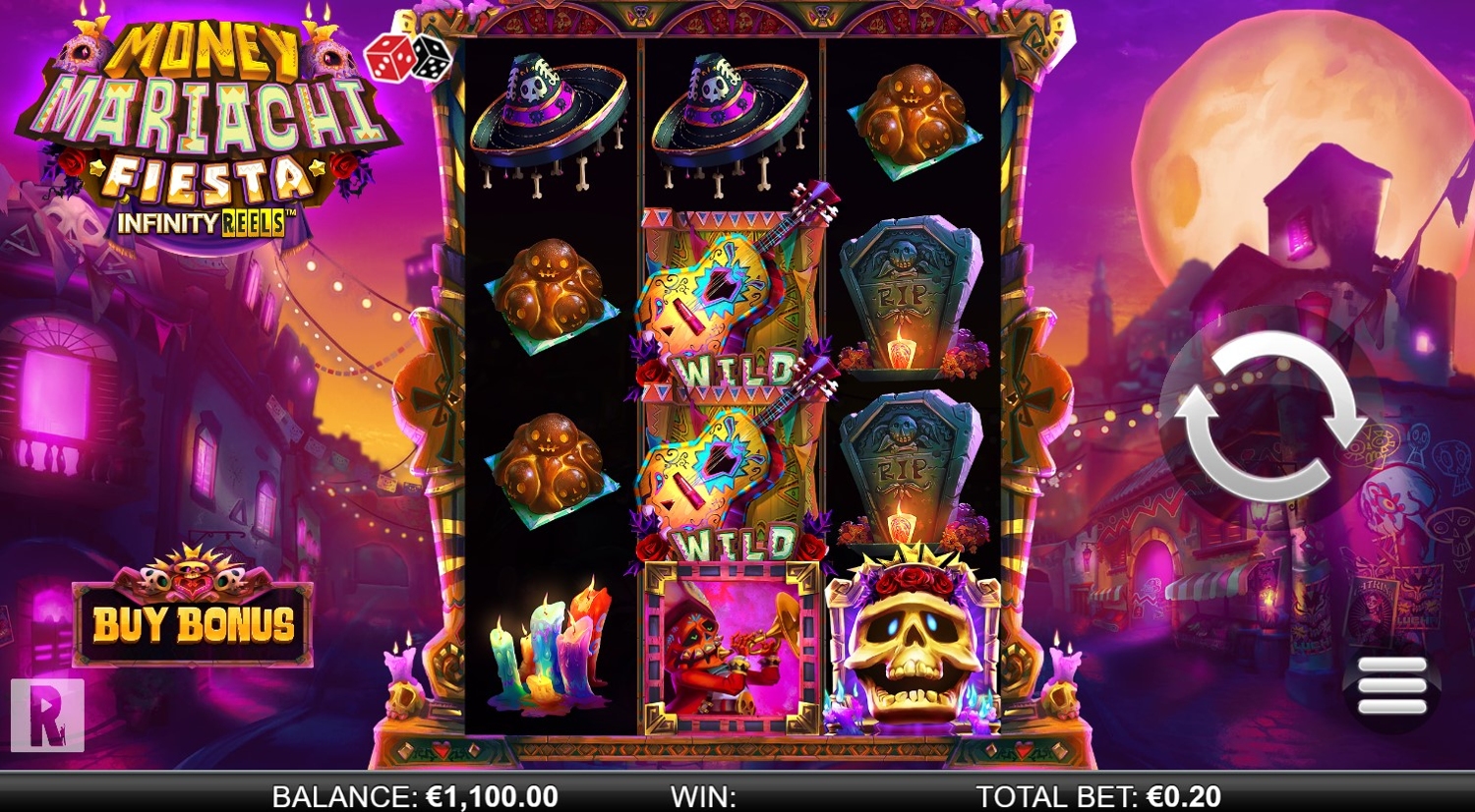 Money Mariachi Fiesta Infinity Reels Slot Gameplay