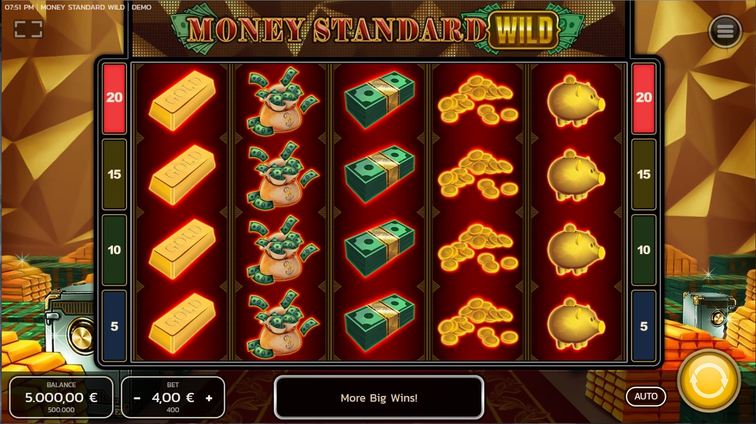Money Standard Wild Slot Gameplay