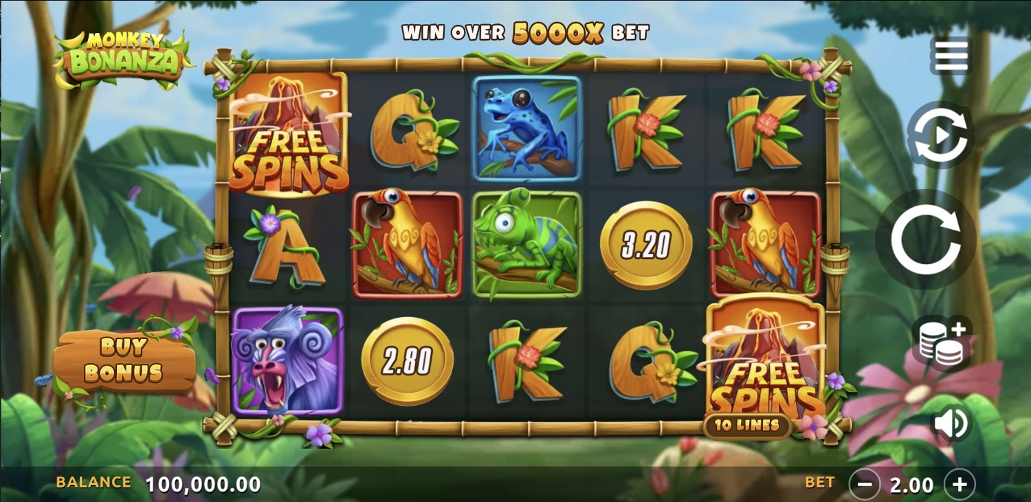 Monkey Bonanza Slot Gameplay