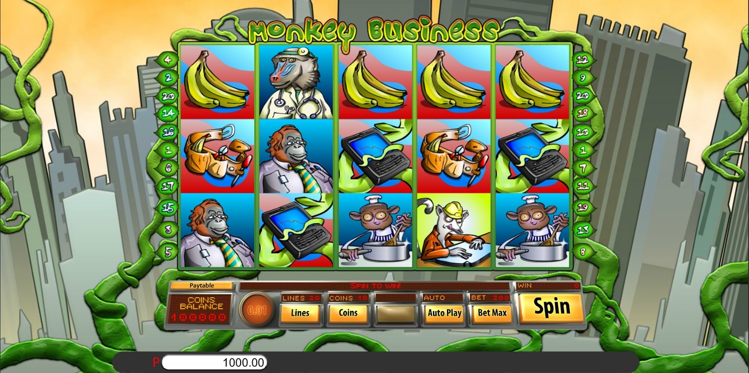 Monkey Business Slot Gameplay