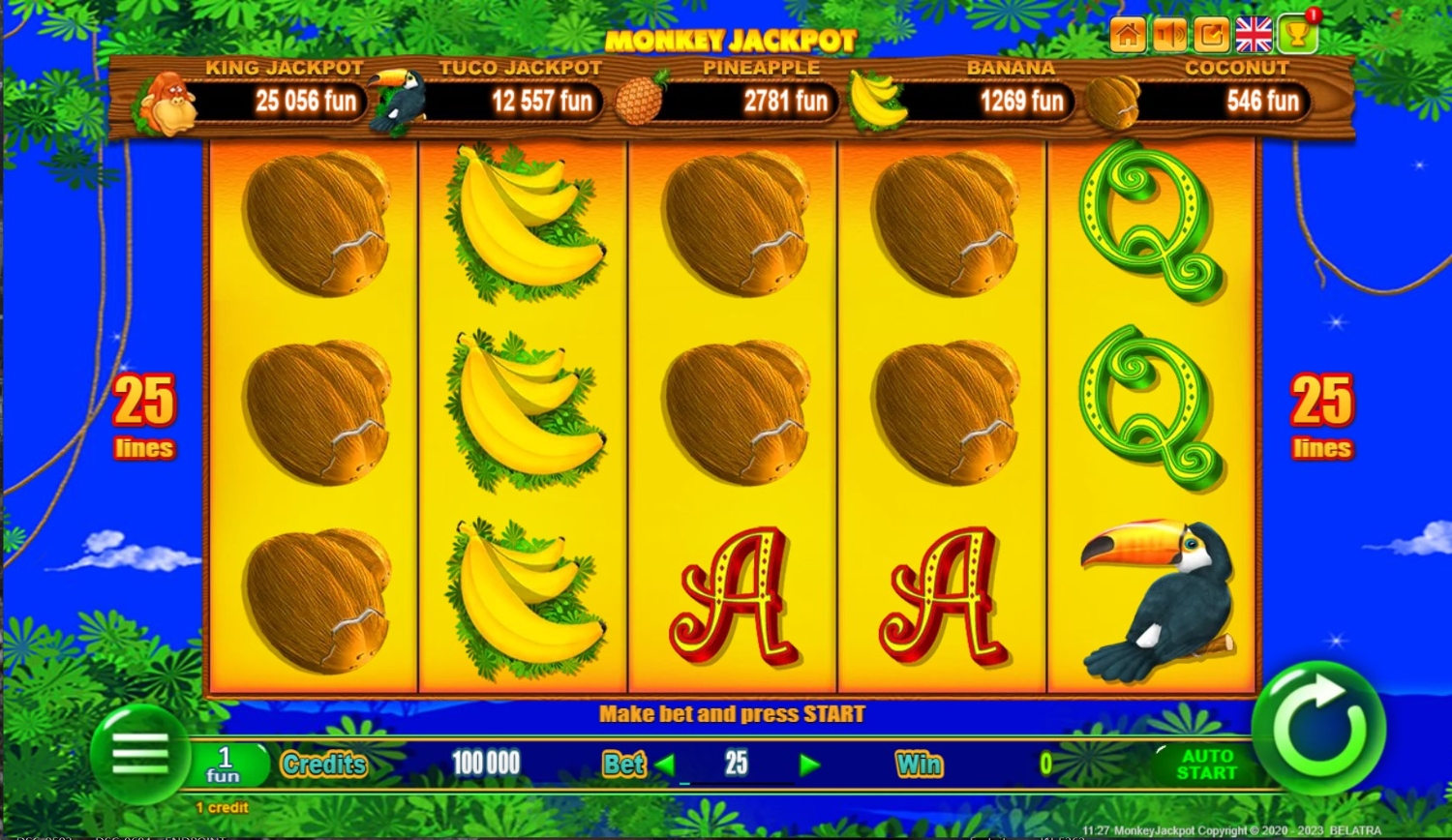 Monkey Jackpot Slot Gameplay