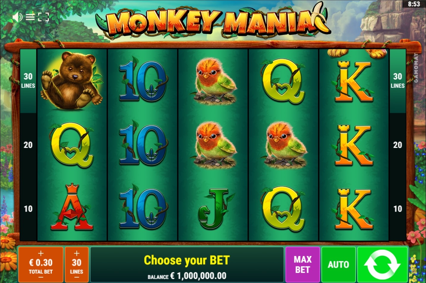 Monkey Mania Slot Gameplay