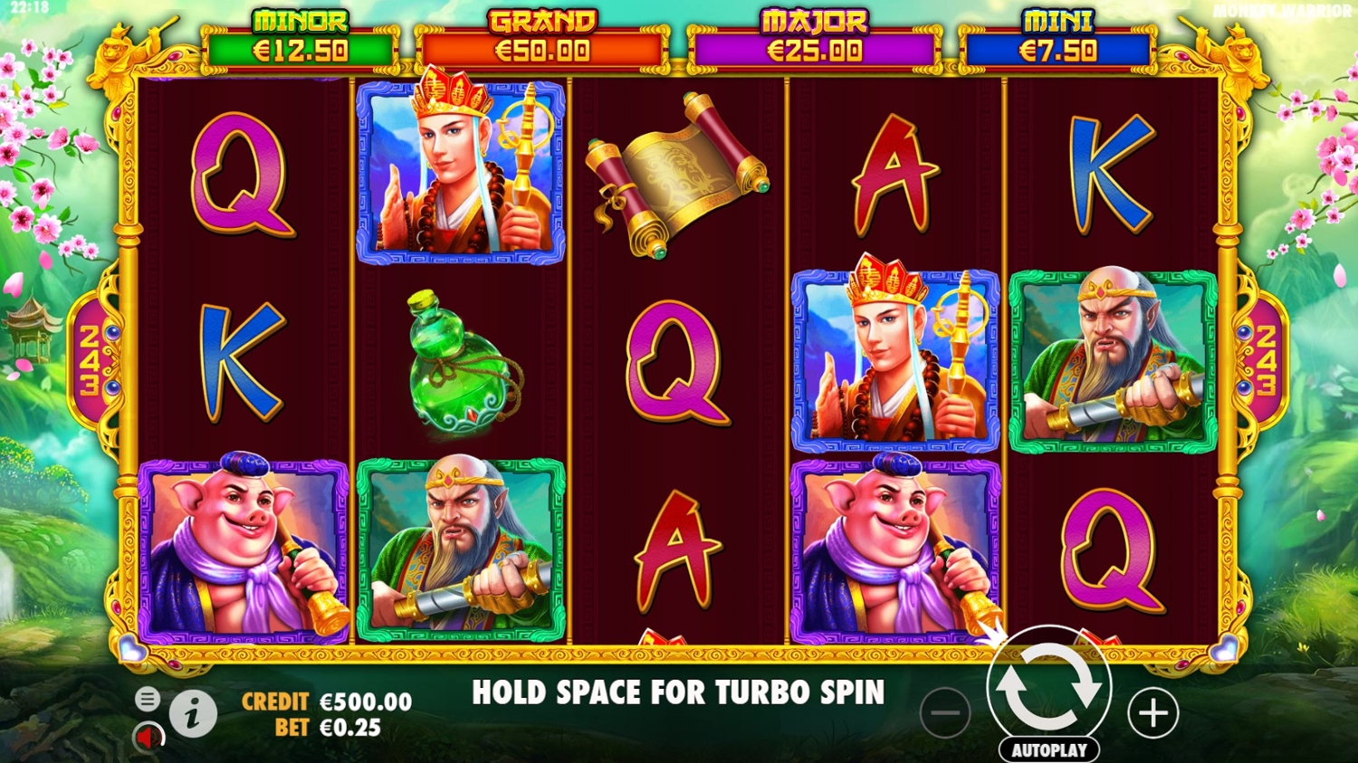 Monkey Warrior Slot Gameplay