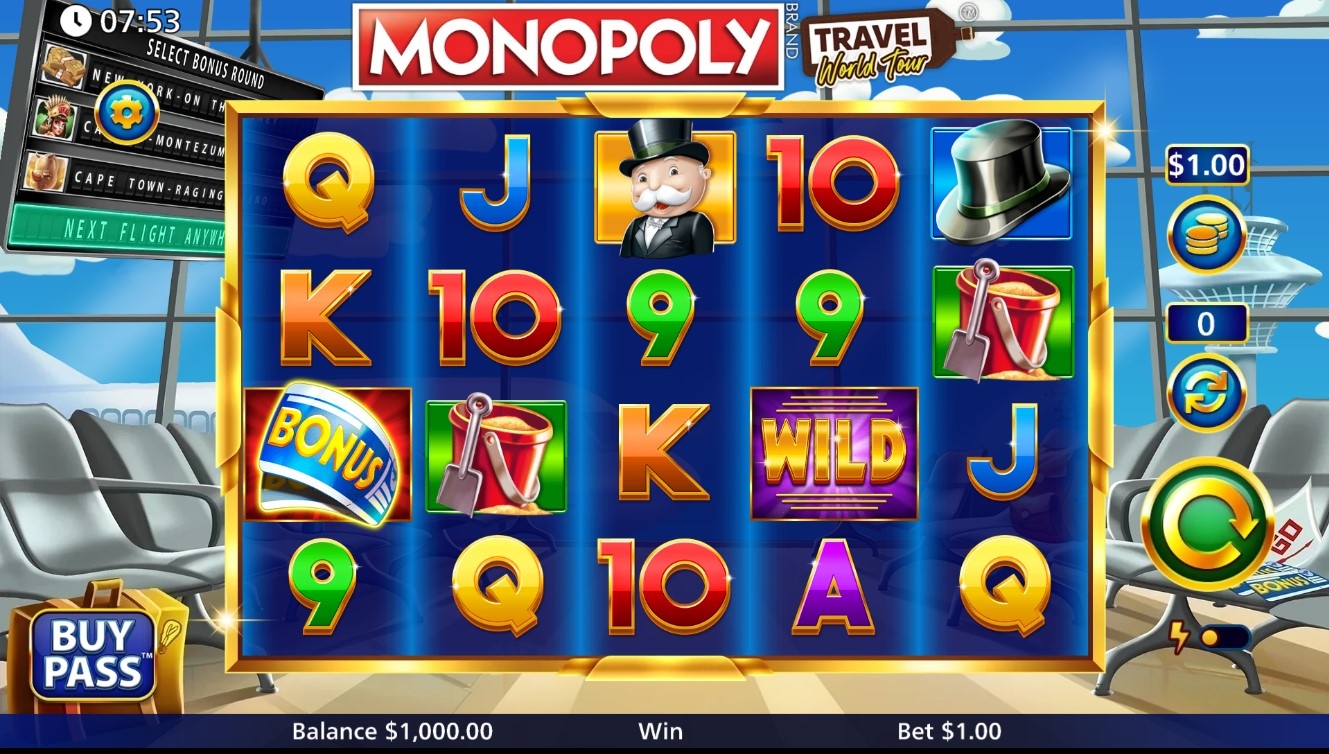 Monopoly Travel World Tour Slot Gameplay
