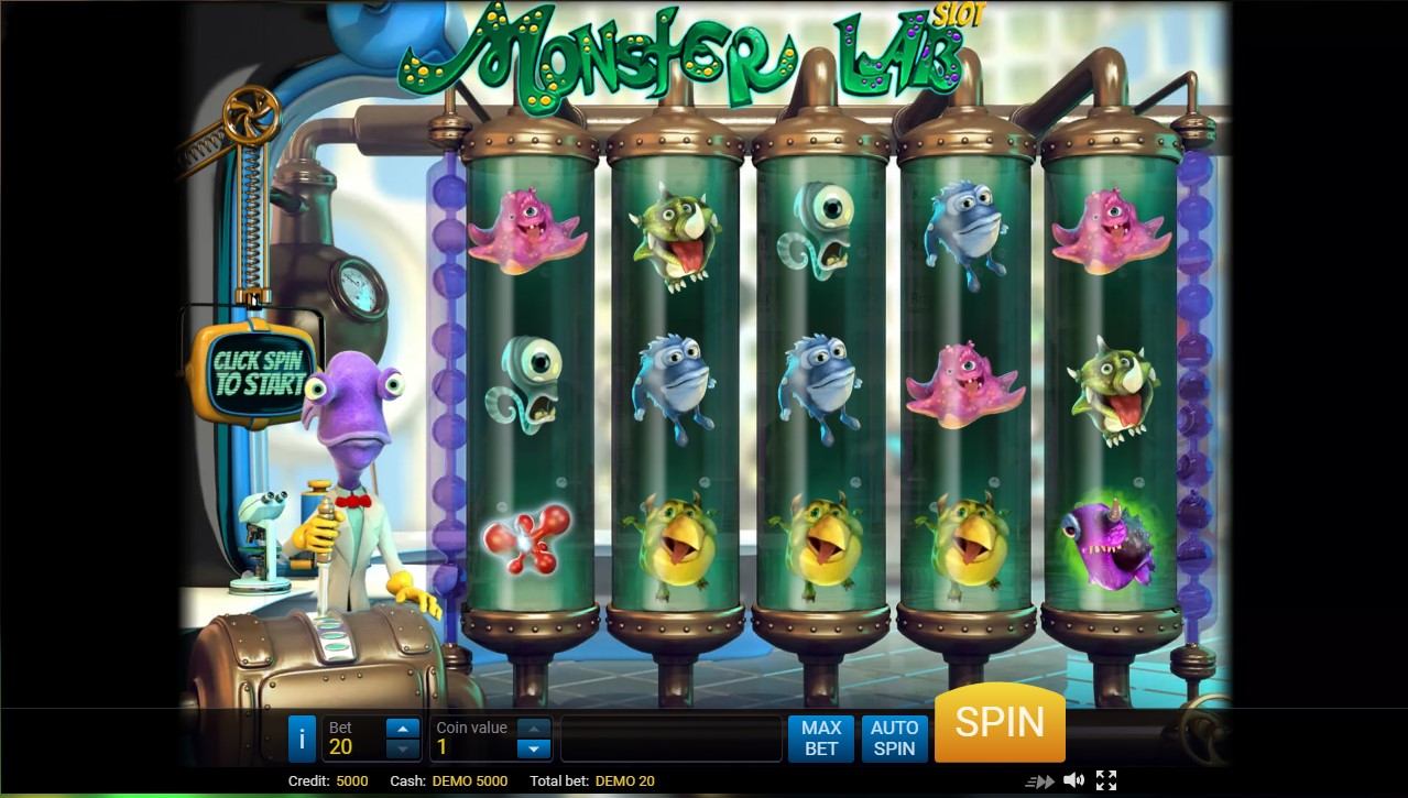 Monster Lab Slot Gameplay
