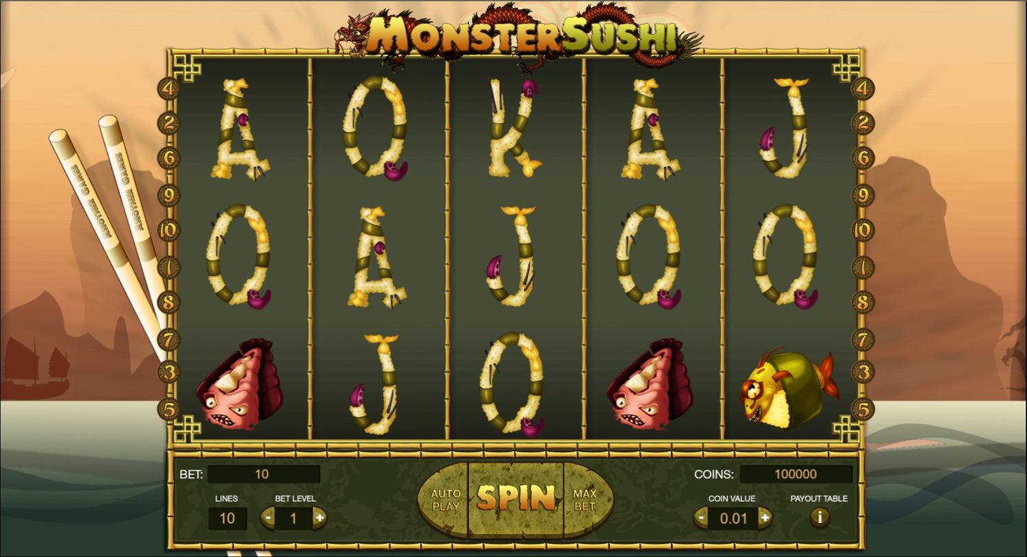 Monster Sushi Slot Gameplay