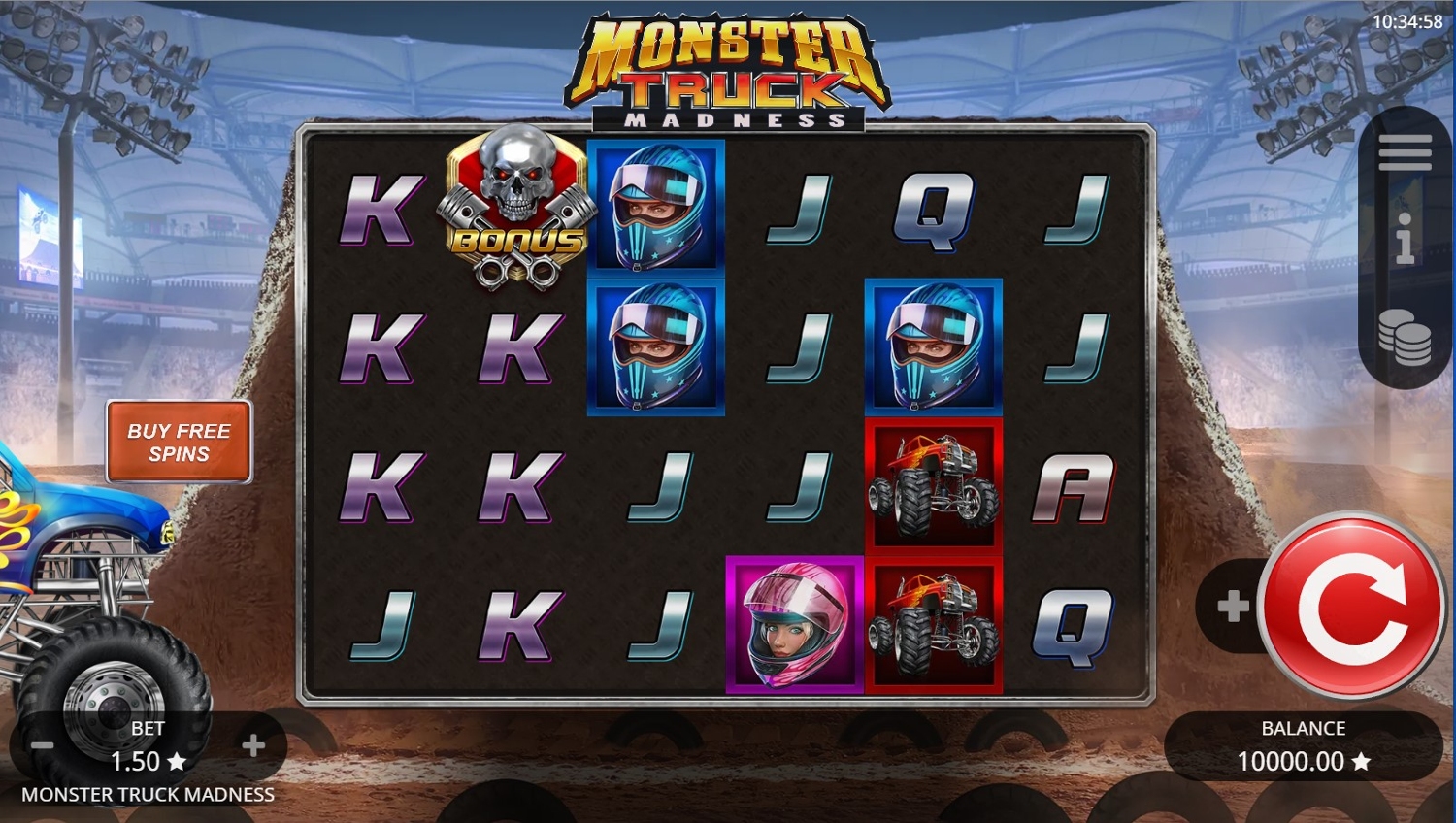Monster Truck Madness Slot Gameplay