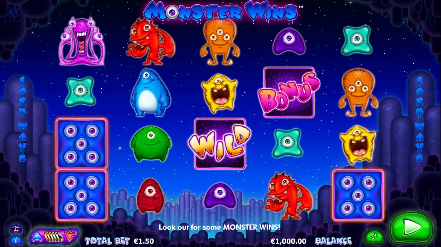 Monster Wins Slot Gameplay