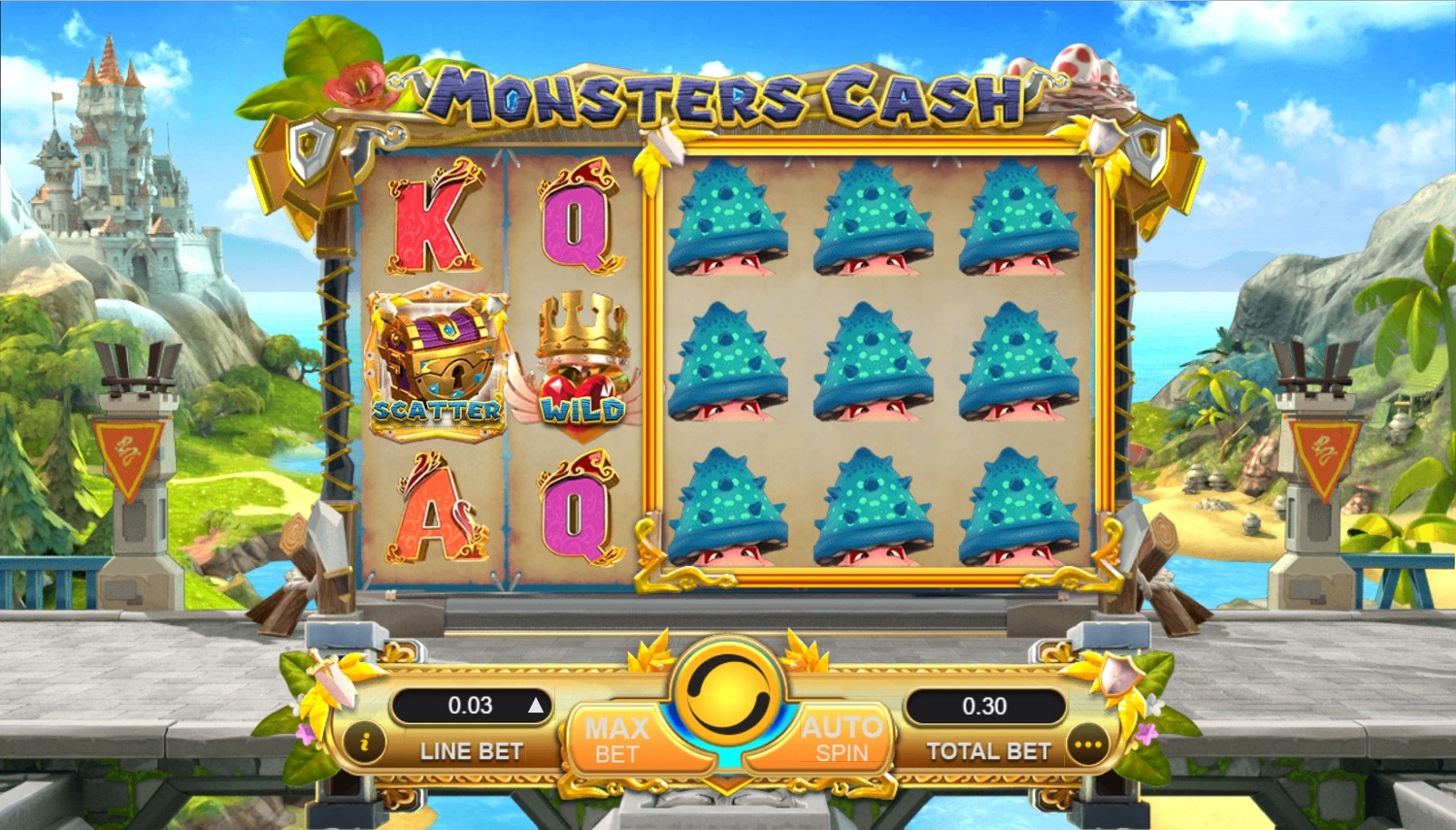 Monsters Cash Slot Gameplay