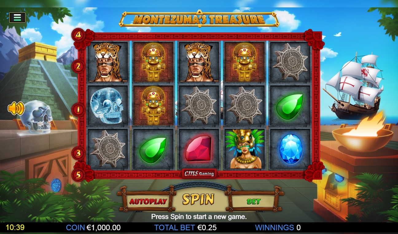 Montezuma's Treasure Slot Gameplay