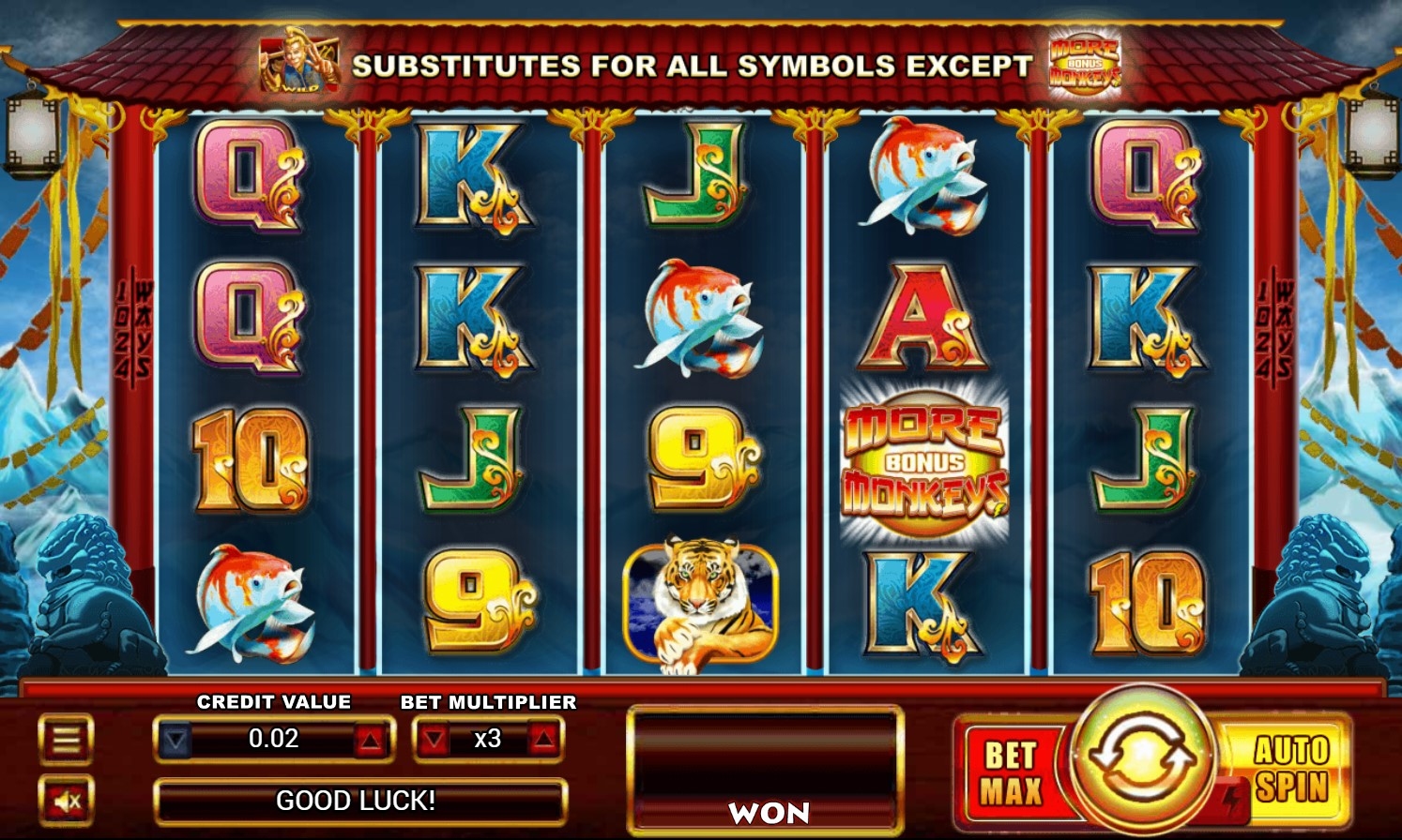 More Monkeys Slot Gameplay