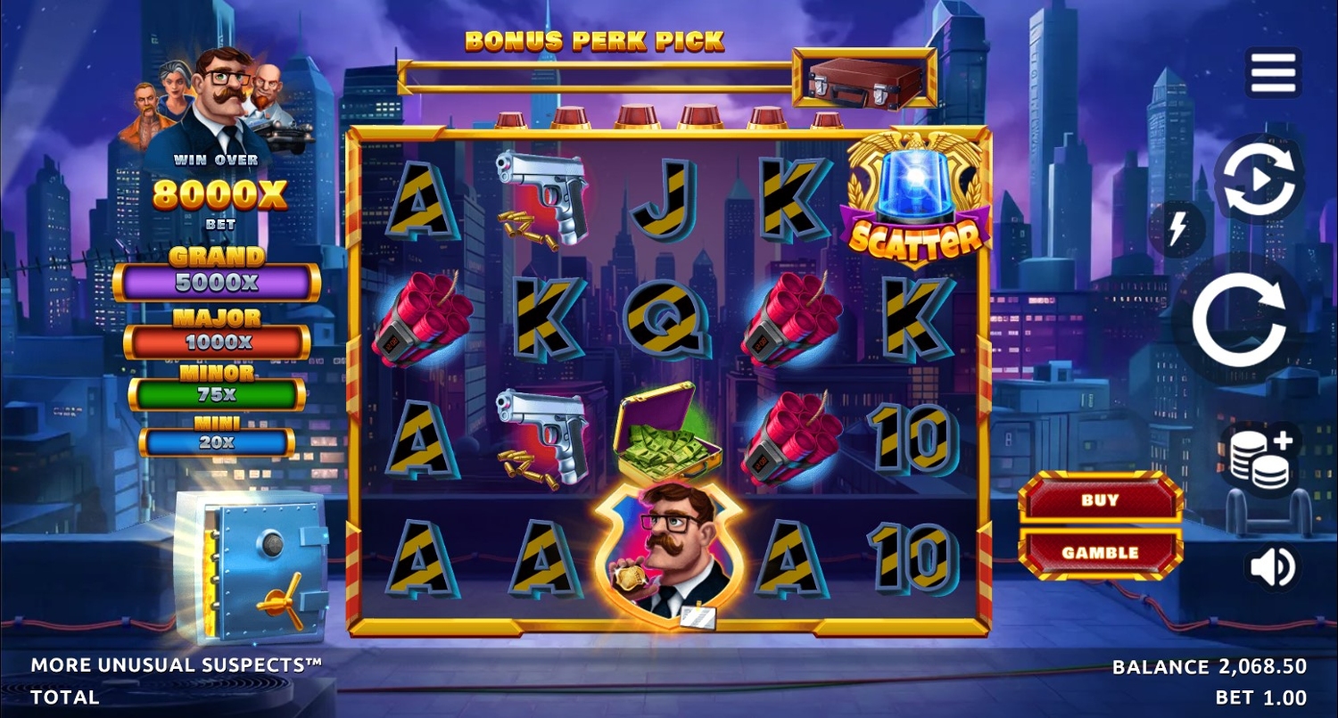 More Unusual Suspects Slot Gameplay