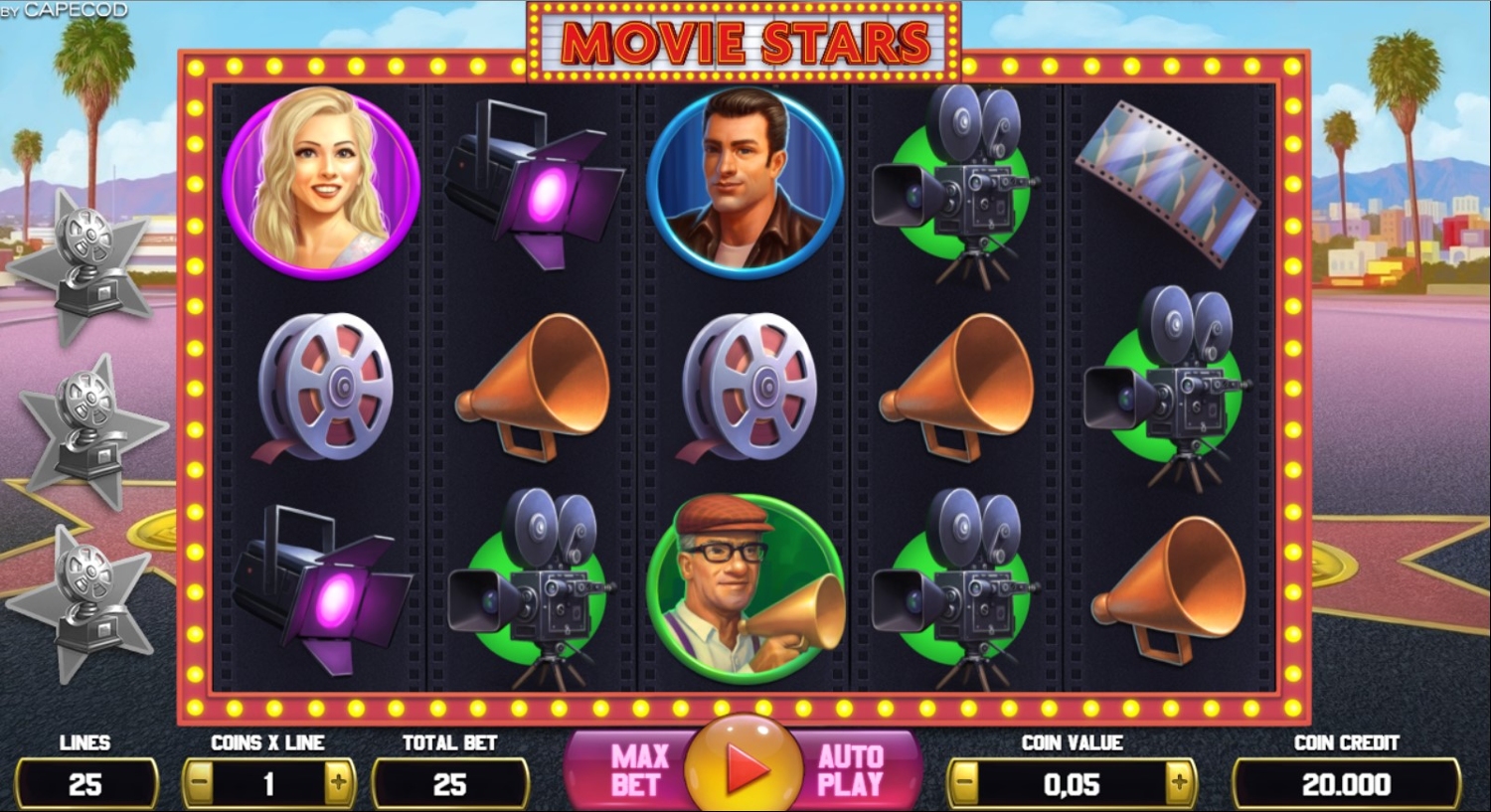 Movie Stars Slot Gameplay