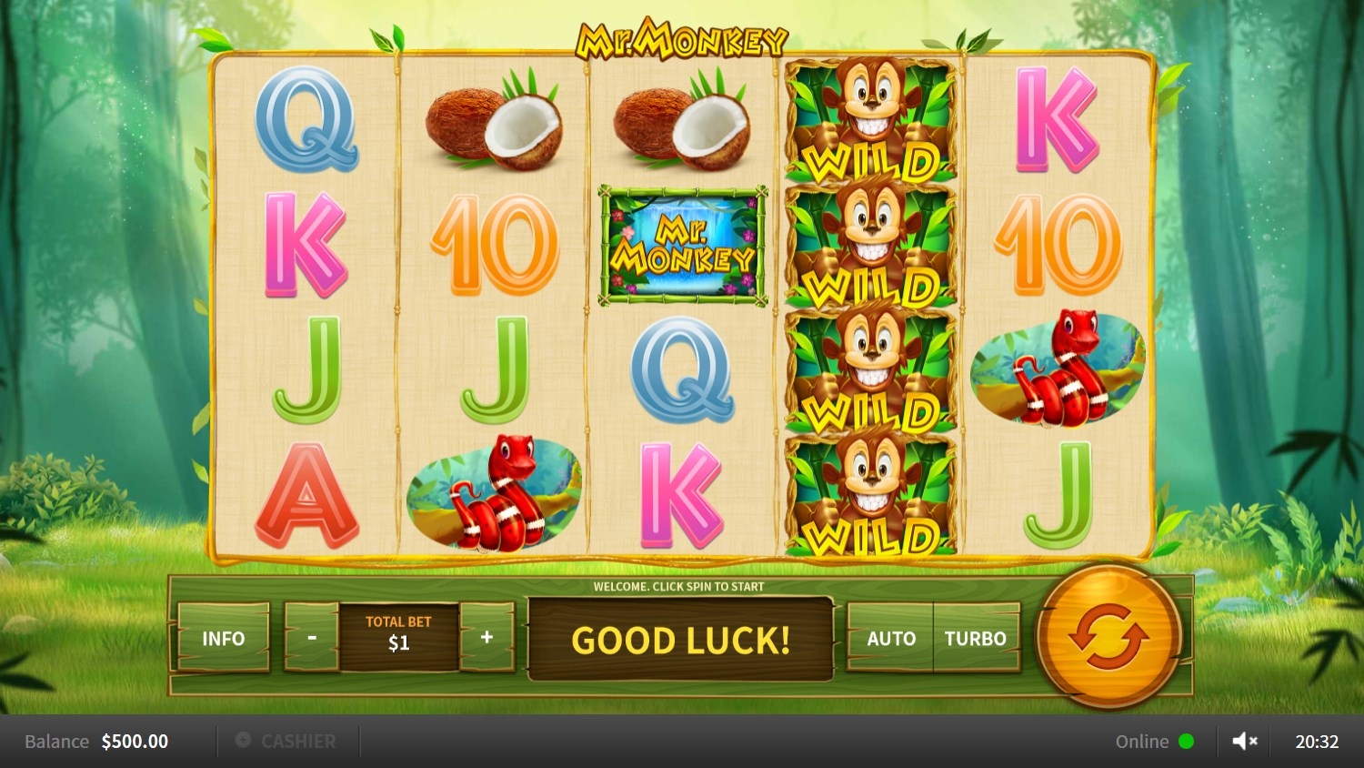 Mr. Monkey Slot Gameplay