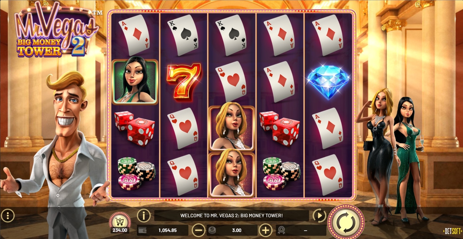 Mr. Vegas 2: Big Money Tower Slot Gameplay