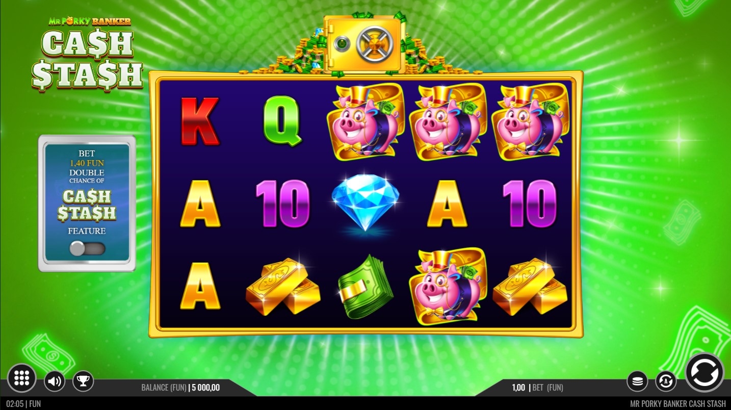 Mr Porky Banker Cash Stash Slot Gameplay